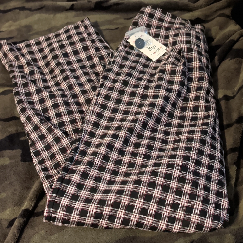 Hippie Rose Plaid Trousers